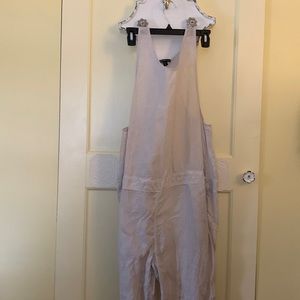 Linen overalls